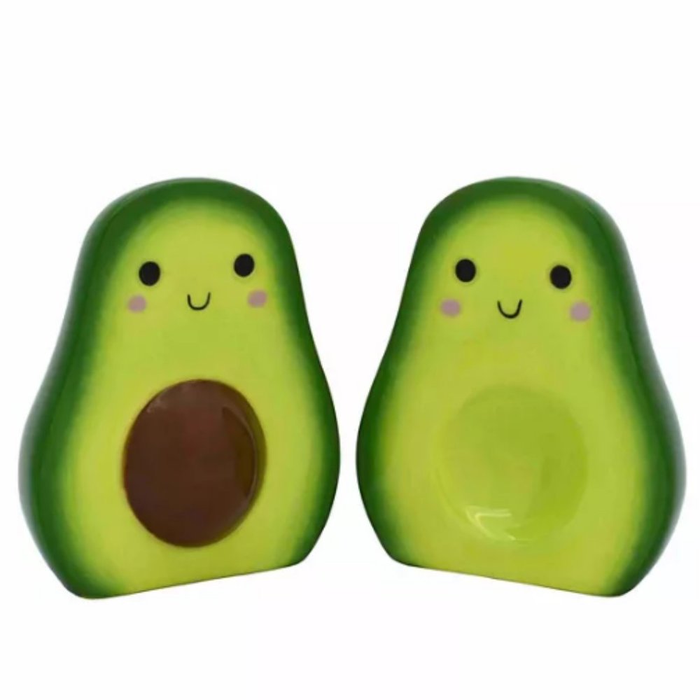Streamline Avocado Salt & Pepper Ceramic Shaker Set